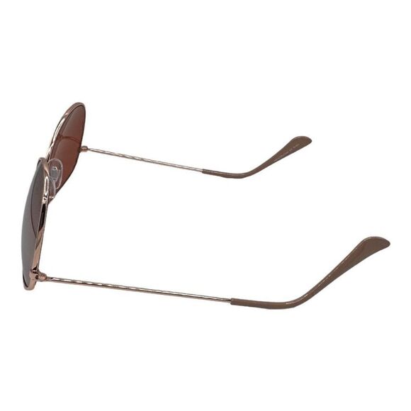 Aviator style sunglasses gold frame brown lenses - Picture 3 of 7